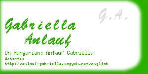 gabriella anlauf business card